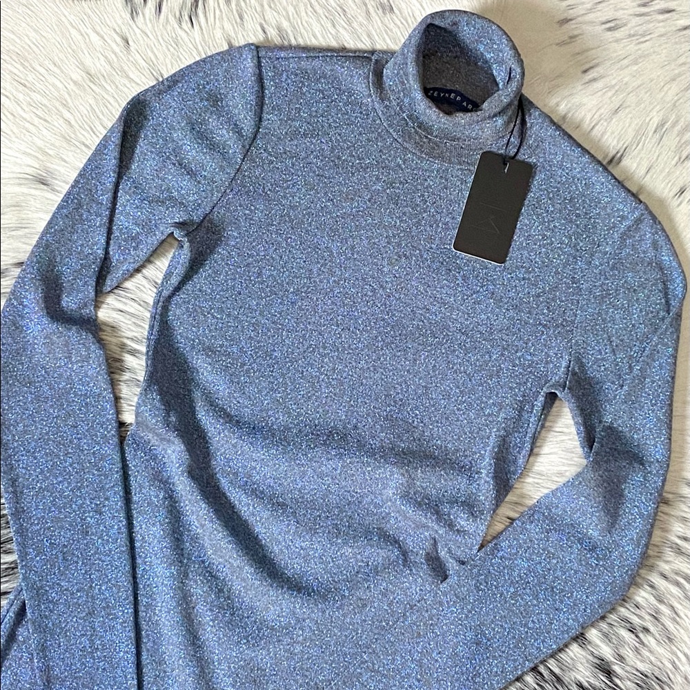 ZEYNEP ARCAY METALLIC MINI-DRESS, IT/40 GREY-BLUE - Picture 11 of 11